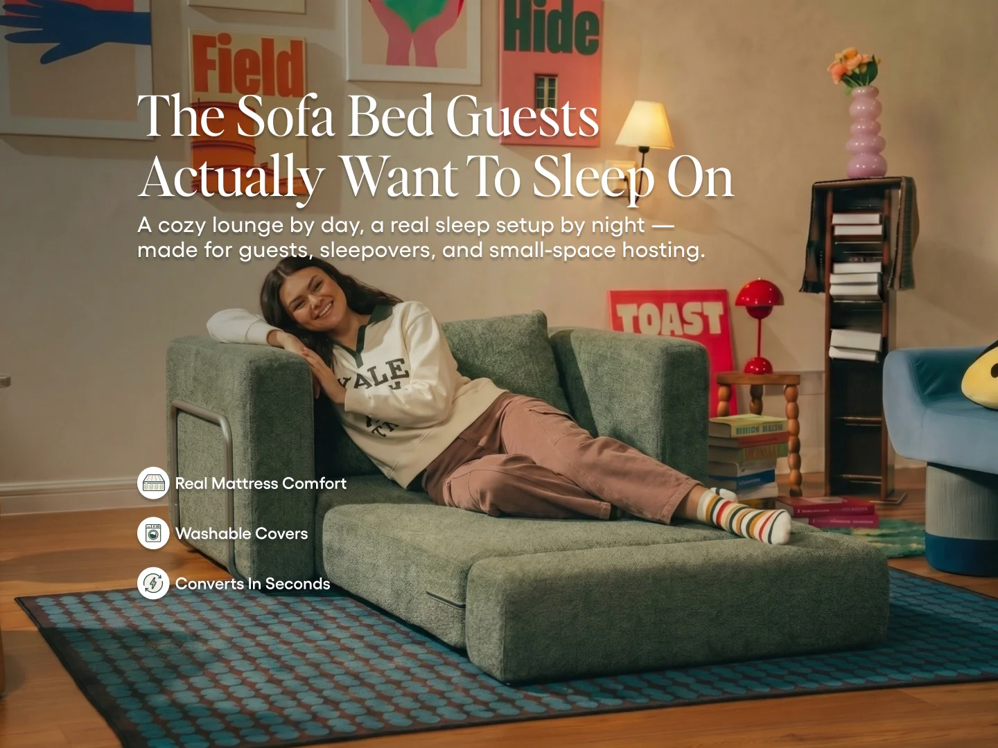 Cushie Snuggle Sofa Bed - Image 7